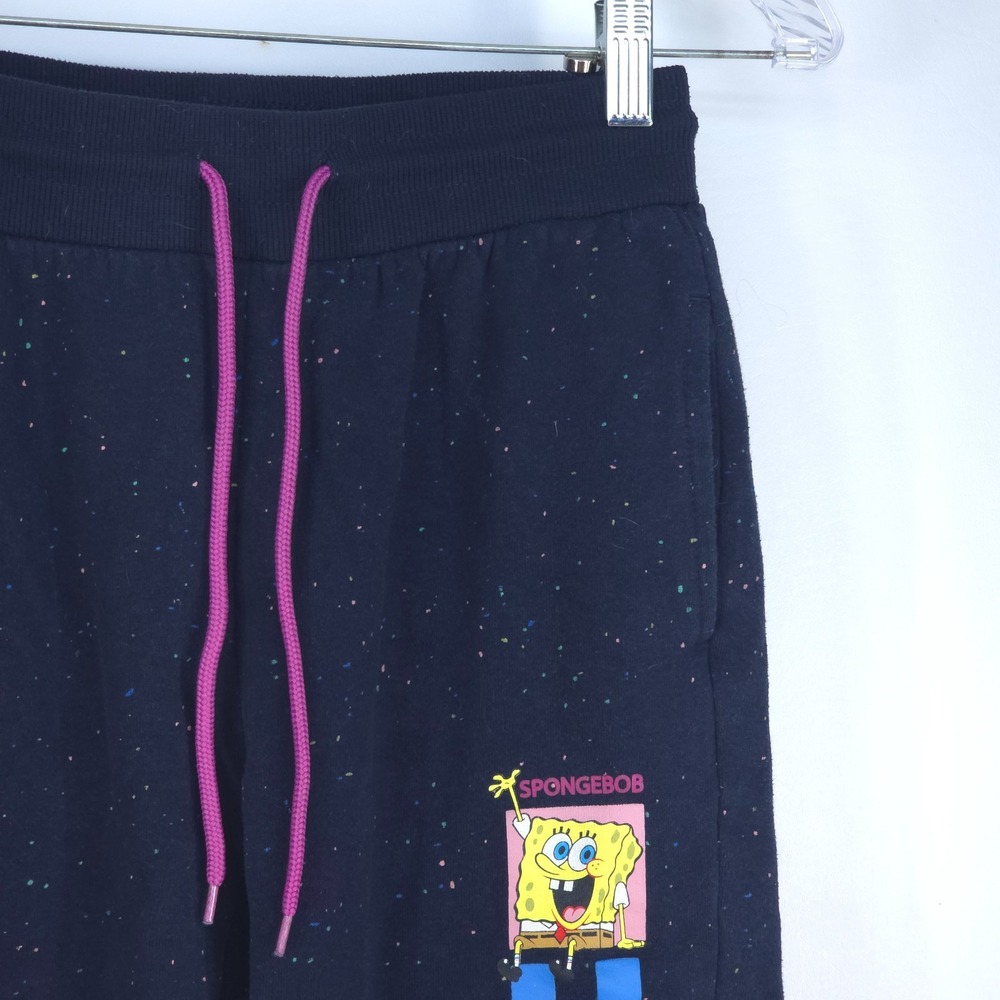 Nickelodeon Spongebob SquarePants Joggers XS Blue Best Friends Club Sweatpants - Picture 9 of 16